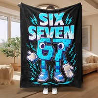 Numberblocks Six Seven Blanket - Vibrant Cartoon Character Design for Kids' Bedroom, Playtime & Cozy Learning Fun