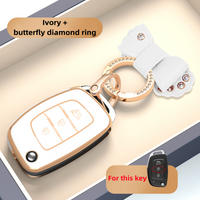 TPU Car Remote Key Case Cover Protect Shell Bag For Hyundai Sonata Elantra Tucson i40 i20 i10 iX35 iX45 Creta Silicone Santa Fe