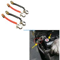 G8TE Metal Plastic Composite 8mm Battery Terminal Cable Secure Link for Cars Motorcycles Trucks