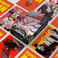 92pcs Anime Mini Cards Chainsaw Man Collection Photos Stickers LOMO Cards