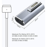 USB-C PD 100W to Magnetic 2 T-tip Fast Charging Adapter Converter Compatible with 2013-2015 Macbook Air/Pro Laptop Power Connect