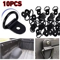 10pcs Stainless Steel D Shape Hook Tie Down Straps Down Anchor Ring Iron Cargo Spike Trailer Hitch Ring Boat Auto Accessories