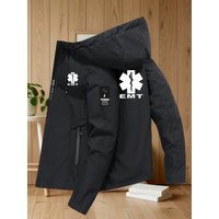 New Men's Windproof Zipper Jacket, Casual Workwear Hooded Baseball-Style Outdoor Sports Jacket, Spring Men's Apparel