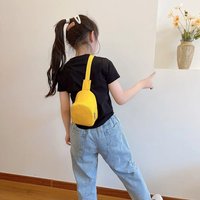 Cute Solid Color Children's Chest Bag Nylon Casual Crossbody Shoulder Bag Waist Storage Pouch Travel