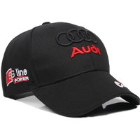 Embroidery Baseball Hat Car Badge Cotton Adjustable Sports Hat For Audi S Line A3 A4 A5 A6 A7 Q3 Q5 Q7 RS S3 S4 S5 S6 S7 Sticker
