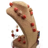 Dudo Trendy 100% Genuine Coral Nigerian Wedding Jewelry Set for Women 2023