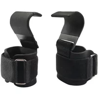 Weight Lifting Hook Grips with Wrist Wraps Heavy Duty Gym Hooks for Deadlift Pull-Ups Power Lifting