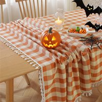 European Style Fresh Checkered Tablecloth For Kitchen, Wedding, And Holiday Dining Table Decoration