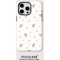 Fashion Flower Pattern Phone Case For iPhone 16 15 14 13 12 Pro Max 11 2 in 1 Magnetic For Magsafe Wireless Charge Cover