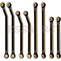 Brass Black Coating Car Body Linkage Link Links Set 8pcs for Set for 1/18 RC Crawler Redcat Ascent-18 Metal Upgraded Parts