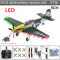 P51D Mustang EPP Foam RC Plane 5CH 3D Flight 6G Gyro Brushless RTF Shockproof Fixed Wing Airplane Outdoor Flying Gift