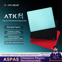 ATK Blaze Large Balanced Gaming Mouse Pad 490x420mm 4mm Thick High Density Woven Fiber Polyurethane Base Anti-Slip XSOFT Cushion