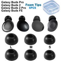 6PCS Memory Foam Ear Tips for Samsung Galaxy Buds 2 Pro / Galaxy Buds FE / Galaxy Bud 2 / Galaxy Buds Pro Eartips Ear Pads Caps