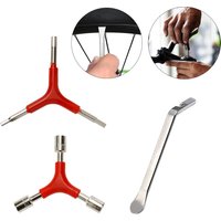 Y-Shaped 3 Way Socket Wrench Internal Hexagon Wrench,Bicycle Tire Lever for Outdoor Camping Bicycle Cycling Repair Tool
