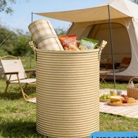 Large Folding Laundry Basket 90pcs Capacity, Heavy Duty Collapsible Clothes Hamper - Portable Storage for Toys, Bathroom Bedroom
