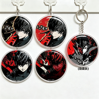 Anime Persona 5 Royal Joker Circle Acrylic Pendant Keychains Bag Decorations Gifts For Friends Exquisite Products