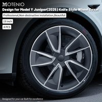4PCS For Tesla Model Y Juniper 2025-2026 Wheel Cap 19in Knife Style Wheel Cover Performance Replacement Wheel Cap Full Rim Cover