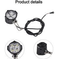 AliExpress TOOPRE CAN Protocol Light 36V 48V Front Lamp Night Riding Black CAN Protocol E-bike Headlight Ebike SM 2 Pin Connector