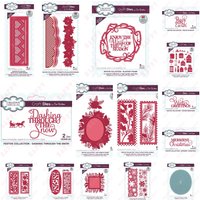 Metal Cutting Dies Christmas Emotion Word Flower Frame Various Scrapbook Diy Decoration Paper Craft Embossing Greeting Card Mold