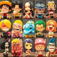 Randomly select 1-6 pieces of One Piece Straw Hat, Tuanlu Feisuolongshan Zhiqioba and other PVC collectible model toys and gifts