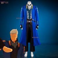 Devil May Cry Vergil Cosplay Costume Disguise Outfit Men Women Halloween Role Play Game Character Uniform High Quality