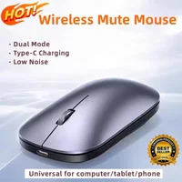New Wireless Mouse Type-C Charging Silent Click Portable Office Ergonomic Laptop Universal Lightweight Office Game No-Noise