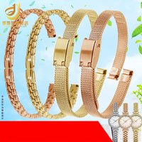 Small Size Metal Watchband 6mm 8mm 10mm 12mm 14mm 16mm Ladies Stainless Steel Mesh Belt Watch Strap Ultra-thin women Bracelet