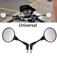 Pair Motorcycle Foldable Round 10MM M10 Right-Hand Screws Side Rear Views Mirrors Fit for Honda KTM Kawasaki Suzuki Universal