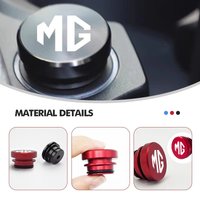 Metal Car Cigarette Lighter Cover For MG ZS MG4 EV MG5 MG HS MG3 MG6 Auto Power Socket Plug Cap Protection Accessories