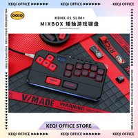 DOIO KBHX-01 SLIM Wired Mini Keyboard Upgradable Wireless Keyboard Aluminum Alloy Game Keyboards PS5 Switch Joystick Custom Gift