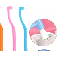 Orthodontic Interdental Brush Double-Beam Soft Teeth Cleaning Toothbrush Oral Care Tool Small Head Soft Hair Implant Adult