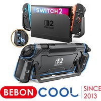 BEBONCOOL Pop-up protective case Upgraded Protective Cover Ergonomic Comfort PC Material Grip Shell Case For Switch 2