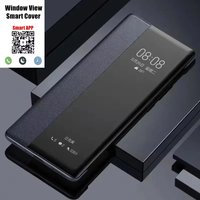 High Quality Business View Window Case for Samsung Galaxy S26 Ultra S25 Edge S24 FE S23 S22 Leather Smart Flip Anti-Drop Cover