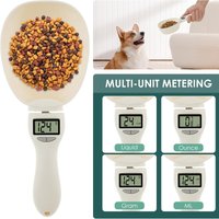 Pet Food Measuring Scoop Electronic Dog Cat Food Measuring Cup Digital Spoon Scale Kitchen Food Scale Pet Cat Dog Accessories