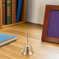 Vintage Copper Brass Hand Bell Loud Solid Brass Call Bell for Restaurant Kitchen Counter Table Service 3.2 X 1.5 Inch