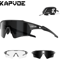AliExpress kapvoe Kapvoe HD Photochromic Cycling Glasses Lighteight UV400 Sunglasses for Men Women Bike MTB Outdoor Eyewear Riding Driving Running