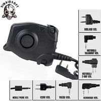 Tactical Headset PTT Adapter Cable For Z Tactical Headset ComtacII H50 MSA SORDIN H60 HD03 Kenwood Baofeng Two Way Radio