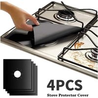 4-16Pcs Stove Protector Covers Liner Reusable Clean Mat Pad Gas Cooker Cover Washable Stovetop Protector Kitchen Cookware