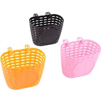 New Rear Bike Basket Front Handlebars Waterproof Plastic Bicycles Basket With Fastens Strap For Boy Girl Bike Plastic Basket