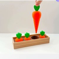 2/4 Pcs Expandable Carrot Unpacking Creative Children's Toy Magic Carrot Tower Carrot Manor