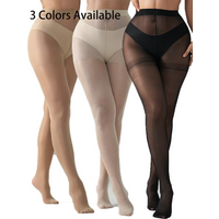1 Pair Women's High Waist Sheer Tights, 3 Colors Control Top Pantyhose for Work