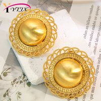 YTJX Design Smooth Round Earrings For Women Punk Sunflower Big Earrings Fashion Party Jewelry Accessories 2026 Trendy New