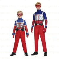 Kids Children Henry Cosplay Costume Cartoon Cosplay Danger Boys Vest Pants Belt Outfits Halloween Carnival Suit