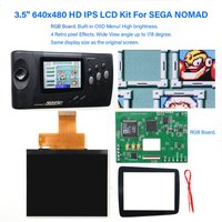 Newest Hight Light 3.5" 640x480 HD IPS Screen Backlight LCD Mod RGB RGBs Board for SEGA Genesis NOMAD Console With OSD Menu