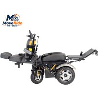 Fully Automatic Standing Electromagnetic Brake Lead-Acid Battery Electric Wheelchair Carbon Steel Frame Electric Wheelchair