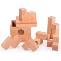 Soma Cube Puzzle in Wood Box Difficult Brain Teasers For Adults Teens Kids IQ Challenge Mind Logic Games Intellectual Toys