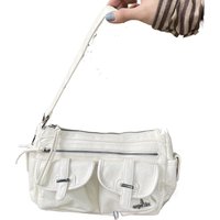 Vintage Women Handbag Y2k Biker Bag Multi Pocket Funky Spice Girls Shoulder Crossbody Bags for Women Petit Sac Bandoulière
