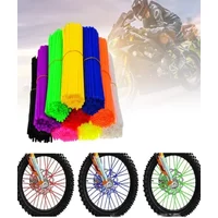 AliExpress NONE 72PCS 11 Colors Universal Dirt Bike Spoke Covers Motorcycle Wheel Rim Spoke Wrap Kit Skins Protector Cover for Motocross Bicycle