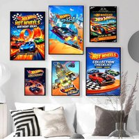 H-Hot W-Wheels Movie Classic Vintage Posters Whitepaper Prints Posters Artwork Kawaii Room Decor