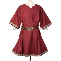 Medieval Tunic Celtic Anglo-Saxons Shirt Renaissance Fair Wanderer Costume Ethnic Handfasting Dress ForWomen